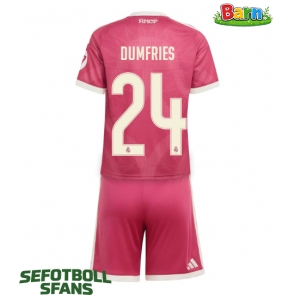 Real Madrid Denzel Dumfries #24 Tredjeställ Barn 2026-27 Kortärmad (+ Korta byxor)